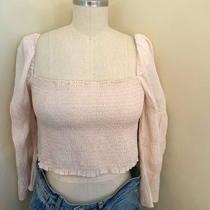 Pale Pink Crop Top
